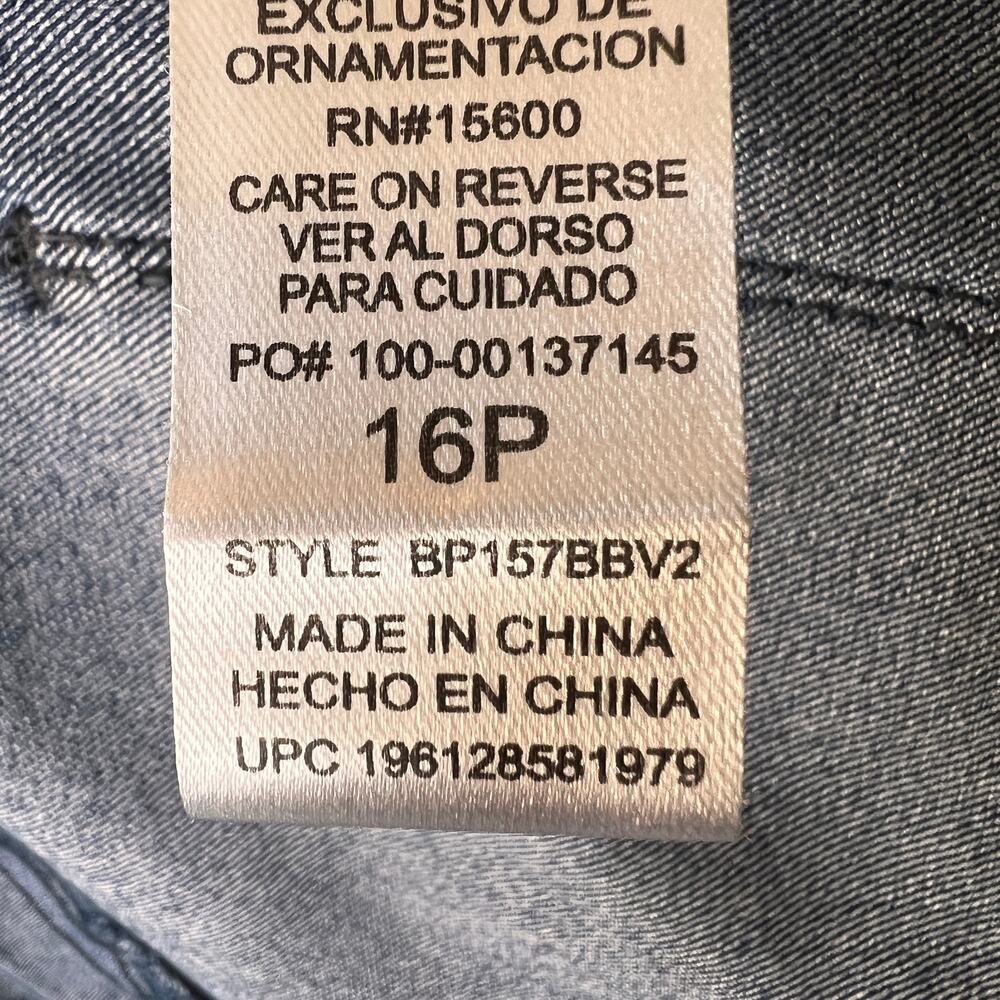 Democracy Jeans Womens Size 16P Ab Solution Medium Wash Bootcut Cotton Stretch - Picture 15 of 16
